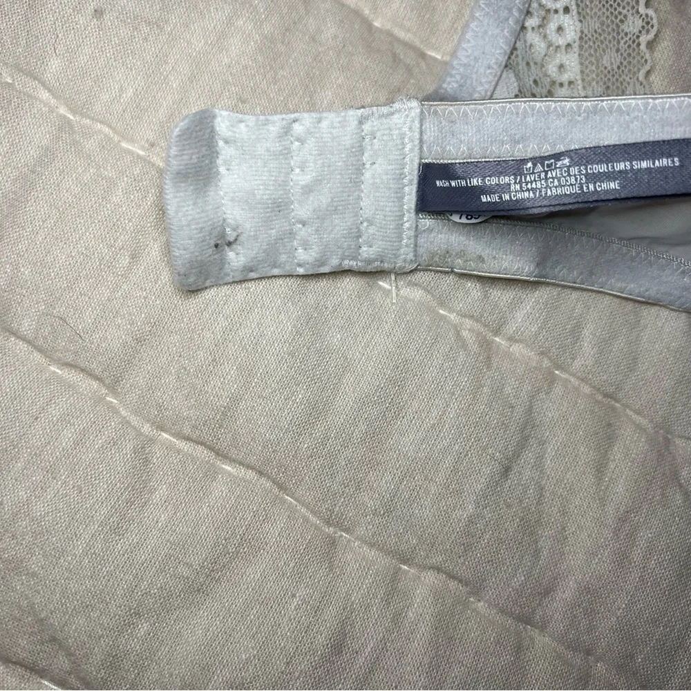 Aerie Grey Lace Trimmed Underwire Push Up Bra Size 32DDD